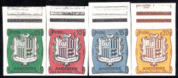 Andorra Francesa 154/57 1961/71 MNH  Sin Dentar - Other & Unclassified