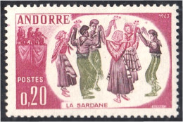 Andorra Francesa 166 1963 Folclor MNH - Otros & Sin Clasificación