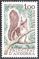 Andorra Francesa 267 1978 Fauna Naturaleza Ardilla MNH - Otros & Sin Clasificación