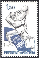Andorra Francesa 281 1979 Campeonato Del Mundo De Judo MNH - Autres & Non Classés