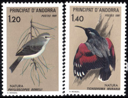 Andorra Francesa 294/95 1981 Aves Pájaros Birds MNH - Otros & Sin Clasificación