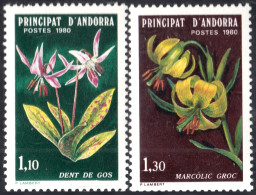 Andorra Francesa 286/87 1980 Flores Flowers MNH - Altri & Non Classificati