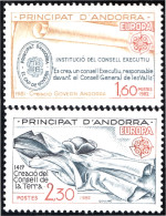 Andorra Francesa 300/01 1982 Europa Creación Del Consejo De La Tierra MNH - Otros & Sin Clasificación