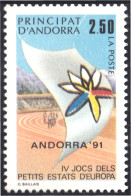 Andorra Francesa 401 1991 IV Juegos De Estados De Europa MNH - Otros & Sin Clasificación