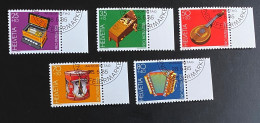 Schweiz Pro Patria 1985 Musikinstrumente  Mi. 1296 - 1300 Gestempelt/o Bogenrand - Usati