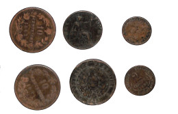Lot De 6 Monnaies 19 Eme France - Italie - Argentine - Angleterre Usa ( Detail Dans Description) - Collections & Lots