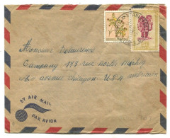 Congo Stanleyville 1 Oblit. Keach 12A2 Sur C.O.B. 290 + 313 Sur Lettre Vers Chicago Le 05/04/1954 - Briefe U. Dokumente