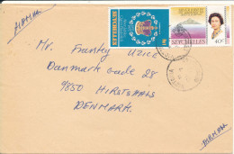 Seychelles Cover Sent Air Mail To Denmark 1977 - Seychellen (1976-...)