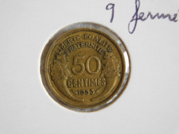 France 50 Centimes 1933 9 Fermé Sans Raisin MORLON (562) - 50 Centimes