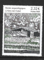 ANDORRA> Fouilles Archéologiques, Cabaña Del Cubil. Archéologie De Haute Montagne. Timbre Neuf ** 2020.Haute Faciale. - Unused Stamps