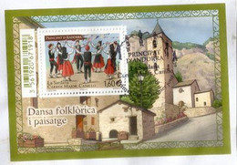 ANDORRA. Danse Catalane "La Sardane" 2016, Bloc-feuillet Oblitéré Sur Fragment Lettre - Used Stamps