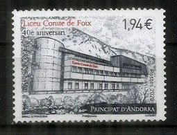 Lycée Français "Comte De Foix" Andorra. 40 Ième Anniversaire. Un Timbre Neuf ** Année 2020 - Unused Stamps