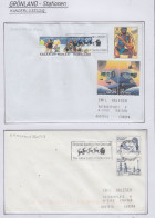 Greenland Station Kangerlussuaq 4 Covers  (KG188) - Stations Scientifiques & Stations Dérivantes Arctiques