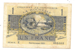 1 FRANC  La ROCHELLE  Sie E (TTB) - Cámara De Comercio