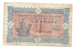 1 FRANC TOULOUSE  06/09/1914   (B+) - Camera Di Commercio