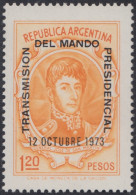 Argentina 957 1973 Transmisión Del Mandato Presidencial. Sobrecargado MNH - Otros & Sin Clasificación