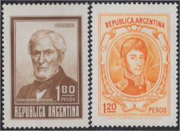 Argentina 953/54 1973 Serie Antigua Gral J. De San Martín Y Guillermo Brown MN - Autres & Non Classés