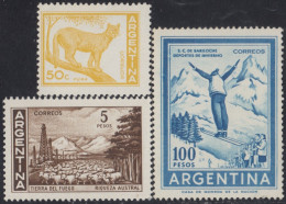 Argentina 833A/835 1968 Serie Corriente. Filigrana G MNH - Sonstige & Ohne Zuordnung