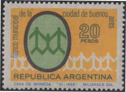 Argentina 826 1968 Banco Municipal De La Ciudad De Buenos Aires MNH - Otros & Sin Clasificación