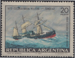 Argentina 801 1967 Exp.Filatélica Temática Y 95 Años De La Escuela Naval MNH - Otros & Sin Clasificación