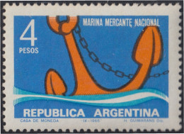 Argentina 773 1966 Marina Mercante Nacional MNH - Sonstige & Ohne Zuordnung