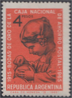 Argentina 701 1965 50 Años De La Caja Nacional De Ahorro Postal MNH - Autres & Non Classés