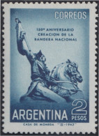 Argentina 655 1962 150 Años De La Primera Bandera Nacional MNH - Autres & Non Classés