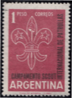 Argentina 633 1961 Scoutismo Internacional MNH - Autres & Non Classés