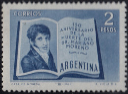 Argentina 637 1961 150 Años De La Muerte De D. Mariano Moreno MNH - Altri & Non Classificati