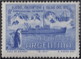 Argentina 700 1965 Tierra De Fuegopinguino Fauna MH - Autres & Non Classés