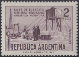 Argentina 703 1965 Base De La Antártica General Belgrado MH - Autres & Non Classés