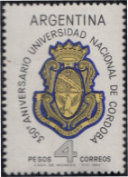 Argentina 691 1964 350 Años De La Universidad Nacional De Córdoba MH - Autres & Non Classés