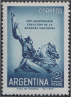 Argentina 655 1962 150 Años De La Primera Bandera Nacional MH - Autres & Non Classés