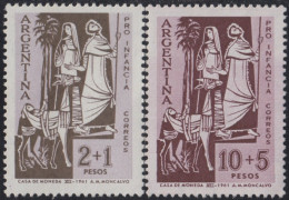 Argentina 653/54 1961 Sobretasa Pro-infancia MH - Autres & Non Classés