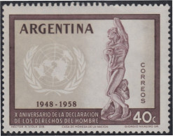 Argentina 595 1959 10 Años De La Declaración Universal De Derechos Humanos MH - Autres & Non Classés