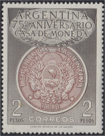 Argentina 560 1956 75 Años De La Casa De La Moneda MH - Sonstige & Ohne Zuordnung