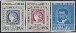 Argentina 561/563 1956 100° Del Sello Corriente Argentino MH - Otros & Sin Clasificación