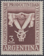 Argentina 553 1955 Congreso Nacional De Productividad Y Bienestar Social MH - Otros & Sin Clasificación