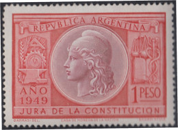 Argentina 501 1949 Homenaje A La Constitución MH - Altri & Non Classificati