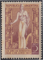 Argentina 487 1947 1º Aniv De La Elección  Del Presidente Del General Perón MH - Sonstige & Ohne Zuordnung