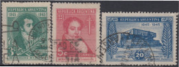 Argentina 459/61 1945 Bernardino Ravadia Usados - Sonstige & Ohne Zuordnung