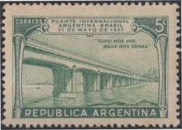 Argentina 484 1947 Inauguración Del Puente Internacional Argentina-Brasil MH - Other & Unclassified