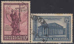 Argentina 359/60 1934 XXXII Congreso Eucarístico Usados - Otros & Sin Clasificación