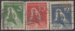 Argentina 351/53 1932 6º Congreso Internacional Del Frío Usados - Other & Unclassified