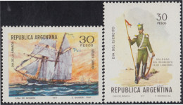 Argentina 1096/1097 1977 Día Del Ejercito Y De La Marina MNH - Otros & Sin Clasificación