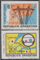 Argentina 858a/59a 1969 Economía Y Tecnología. Filigrana G MH - Other & Unclassified