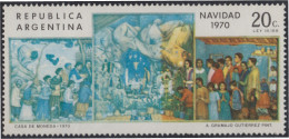 Argentina 877 1970 Navidad Chritsmas Error De Impresión MNH - Sonstige & Ohne Zuordnung