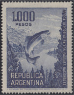 Argentina 827 1968 Serie Corriente Pesca Deportiva Pez Fish MH - Autres & Non Classés