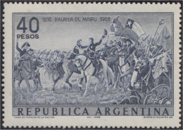 Argentina 816 1968 150 Años De La Batalla De Maipu MH - Otros & Sin Clasificación