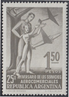 Argentina 554 1955 25 Años Del Servicio Comercial Aéreo MH - Andere & Zonder Classificatie